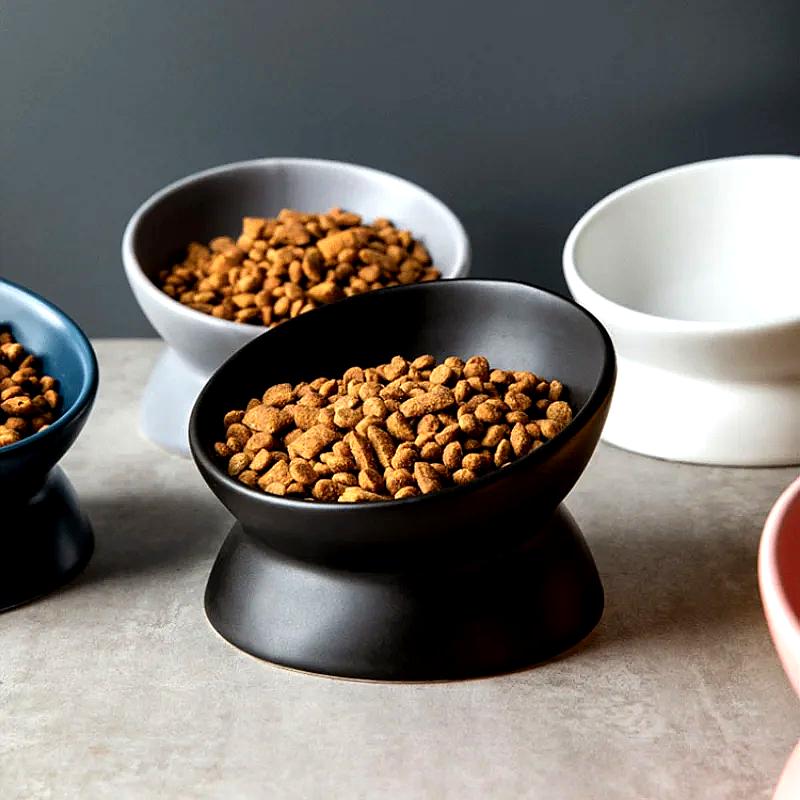 Tilted Ceramic Bowl