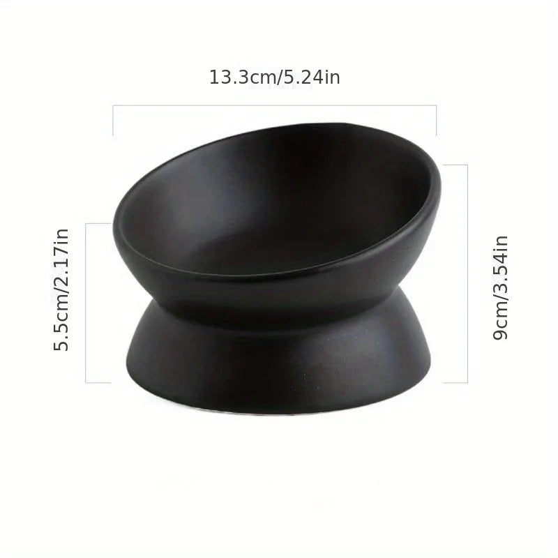 Tilted Ceramic Bowl